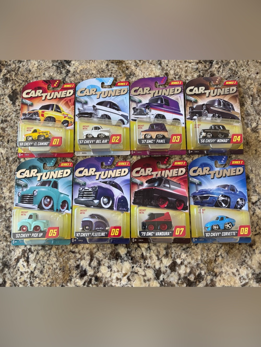 CarTuned Chevy Series 2 Walgreens Exclusive Full Set lot of 8